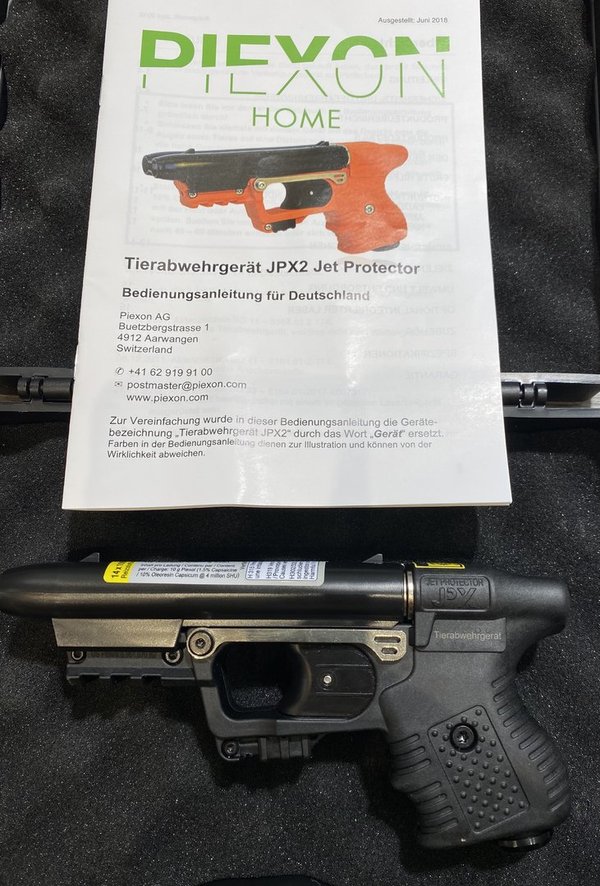 Pfefferspray JPX 2 Schüssig inclusive Laser - Tierabwehrgerät