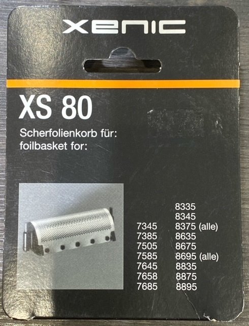 Scherfolie XS 80