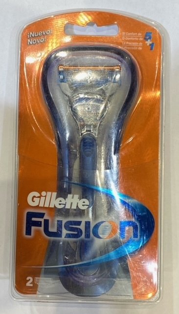 Systemrasierer Gillette Fusion  - 1 x Rasierer - 2 x Klingen